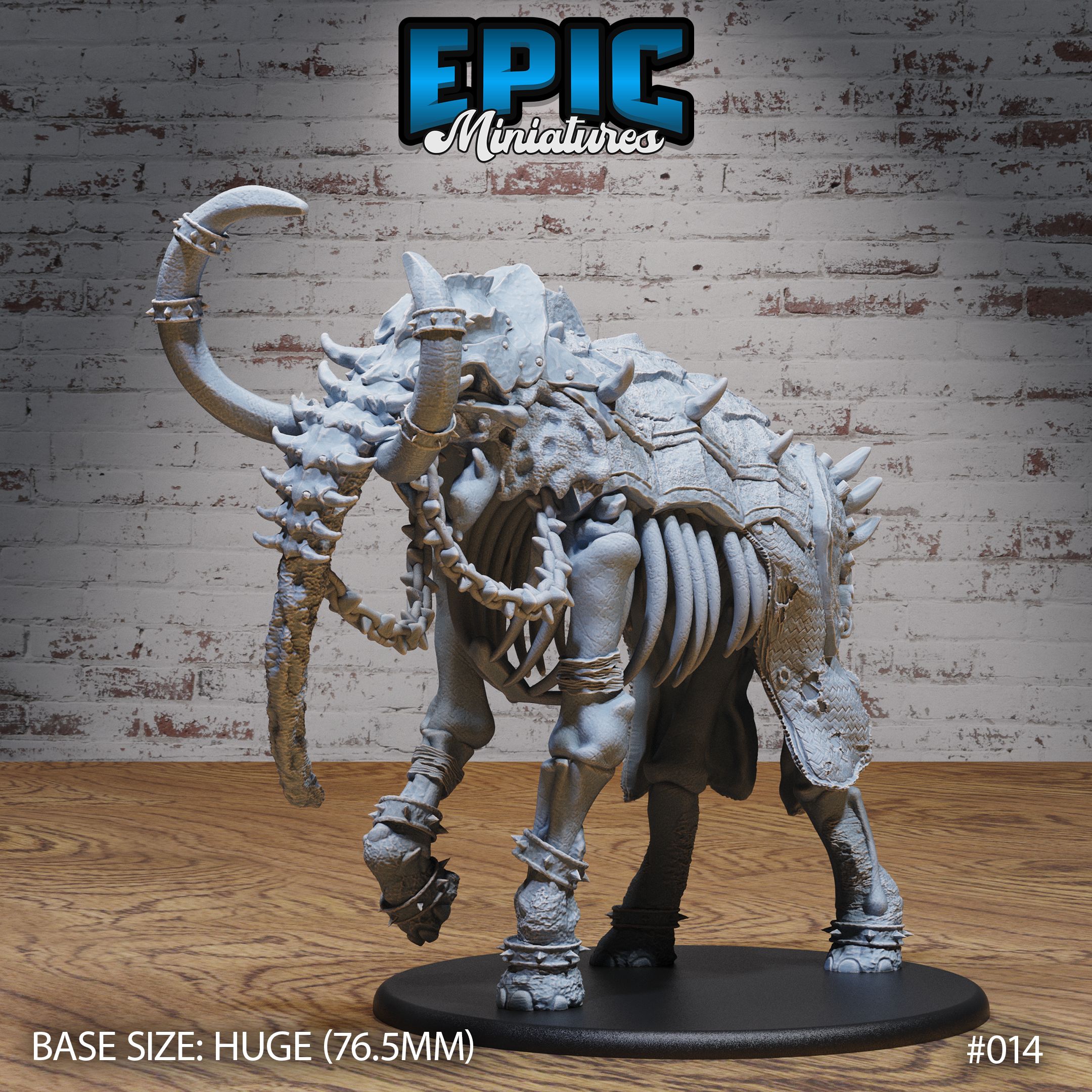 Elephant Skeleton / Utopian Skelet Wild Animal / African Tusked Bone Beast / Undead Beast / Tribal Zombie Creature / Southern Rotting Monster / Giant Mammalia / Safari Encounter